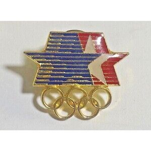 1984 Olympic,LA Summer Olympic Games ,Moving Star Logo Pin